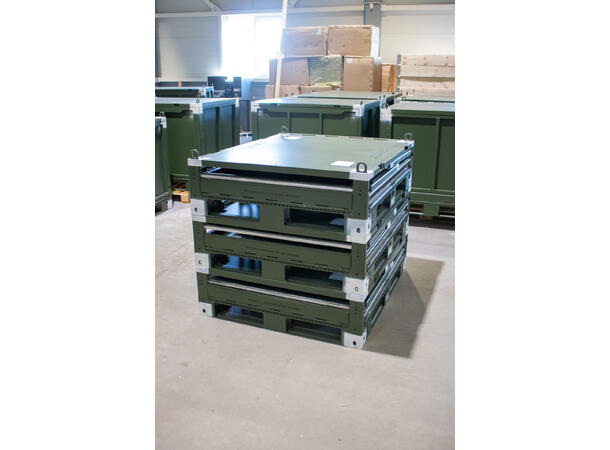 BOKS JMIC SAMMENLEGGBAR ALU 1300 x 1110 x 1090mm, 150 / 1500kg 