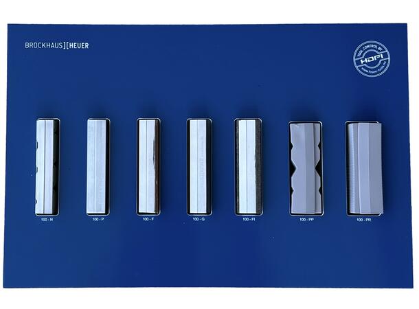 BAKKER FOR SKRUSTIKKE SETT 7 PAR 100MM Type P, G, F, N, Fi, PR, PP - Brockhaus 