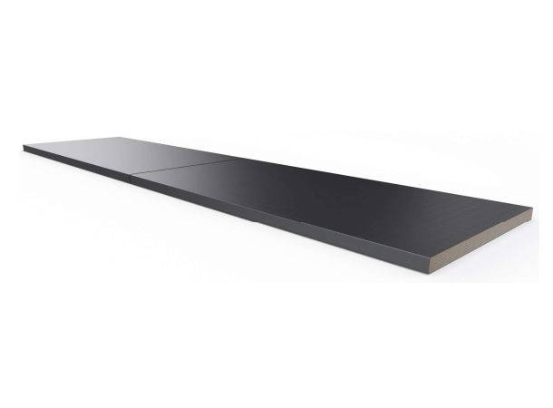 BORDPLATE RUSTFRI 3488X800MM 50MM TYKK Åpen ende, benkeplate, Multiplex, FTC 