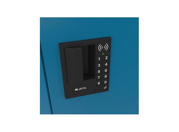 VEGGSKAP 2 X DØRER B1000XD350XH800MM Overskap, Hylle, NCS S 6502-B, RFID/ lås 