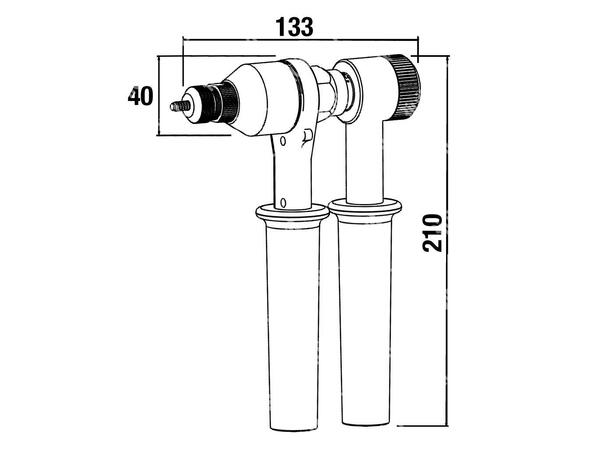 BLINDMUTTERSKRALLE M5-M12 RIV906 For blindmuttere M5 - M12, Plastkoffert 