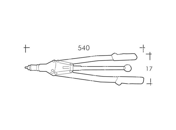 BLINDMUTTERTANG M3-M10 RIV903C For blindmuttere M3-M10, Kasse 