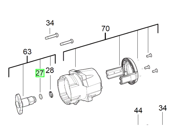 O-RING TIL MUTTERTREKKER 1/2" DR. Milwaukee 