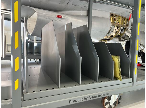 RACKING STORAGE AIRCRAFT SERVICE MODULES RAL 7016, Storage racking, aircraft part 