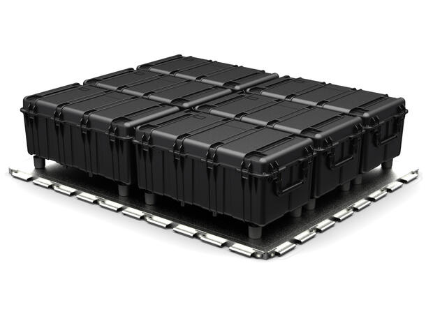 KASSE PELI 0550 U/SKUM, SORT Innv mål: 1208X611X449 mm - Peli 