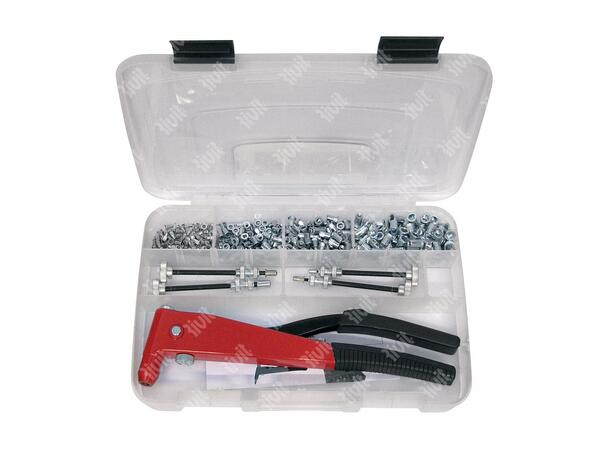 BLINDMUTTERTANG RIV901C M3-M6 PLASTESKE Boks med assortert blindmuttere, Eske 