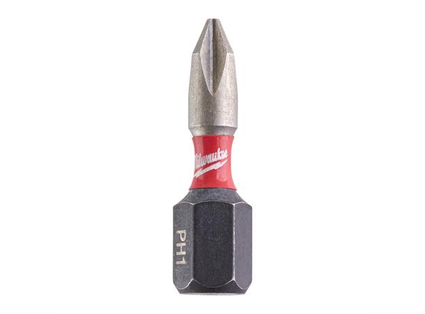 BITS SHOCKWAVE PH1 X 25MM 2STK Milwaukee Tilbehør 