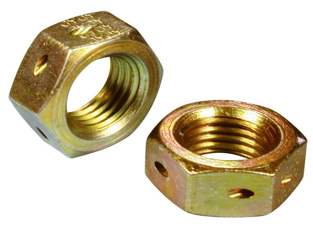 DRILLED HEX NUT RH 1/4-28 UNJF-3B NAS509-4 / MFR Model# 04327-1 