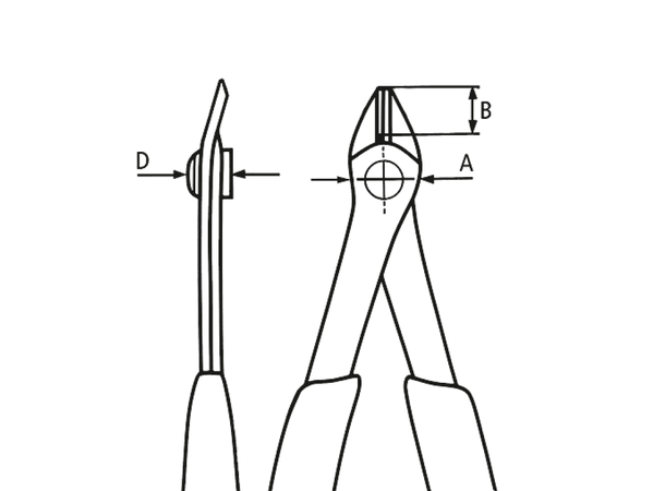 SIDEAVBITER M/ RETURFJÆR SUPER KNIPS® 78 81 125 - Knipex 