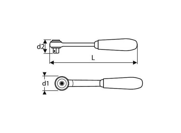 SKRALLE 1/2" DR. 72 TENNER Expert by Facom® 