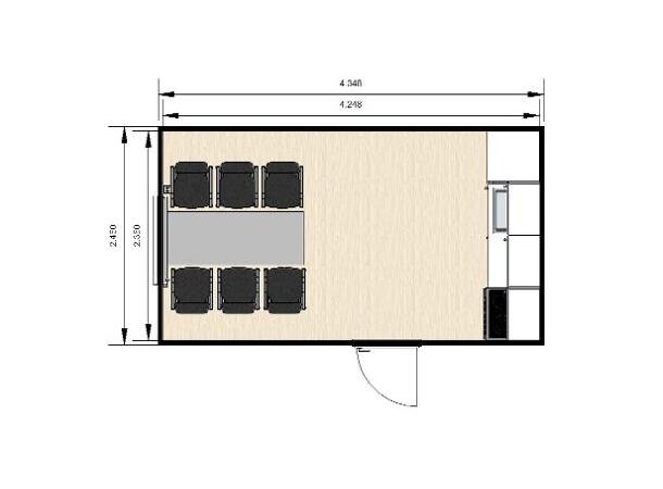 SPISEMODUL + KJØKKEN 431 HELIKOPTER LØFT L4353xB2460mm, Kjøkken og spiserom 