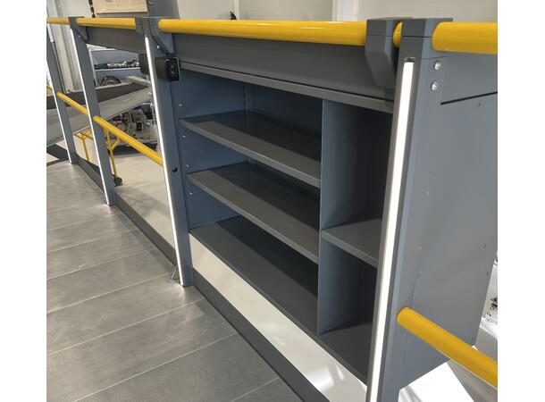 CABINET FOR RAILING SERVICE MODULES Powdercoated, Service maintenance moduls 