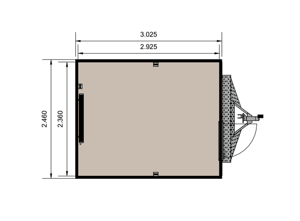 LAGER TILHENGER 301 VOGN BOGGIE CUSTOM Tilhenger, L4557xB2470xH3050mm 