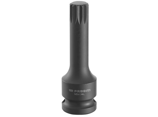 KRAFTPIPE LANG 1/2" SPLINE M10 78mm lengde - Facom 