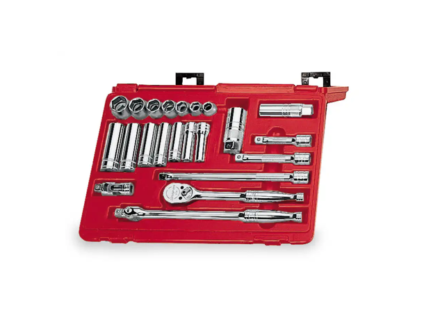 METRISK SERVICESETT 3/8" DR. 6-24MM 222AFSMP - 22 Deler - Snapon 