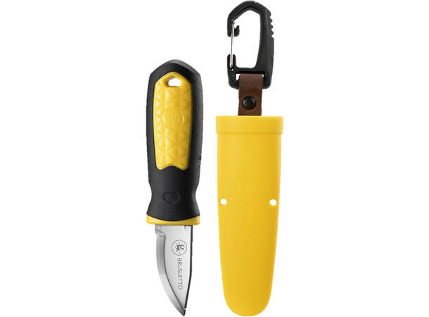 KNIV KONGLA BLACK/YELLOW Brusletto 