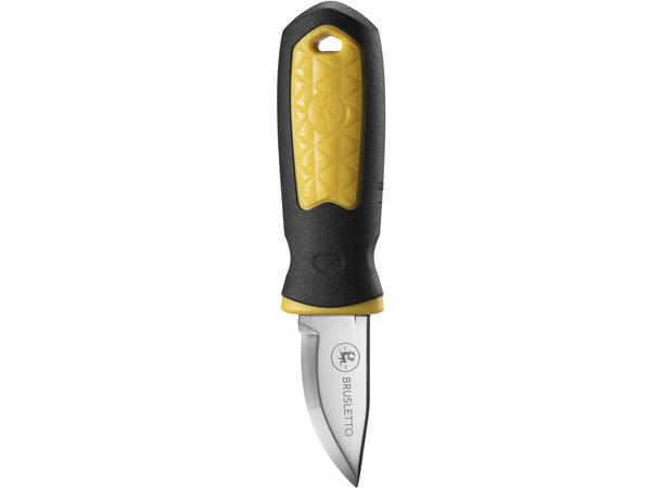 KNIV KONGLA BLACK/YELLOW Brusletto 