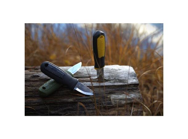 KNIV KONGLA BLACK/YELLOW Brusletto 