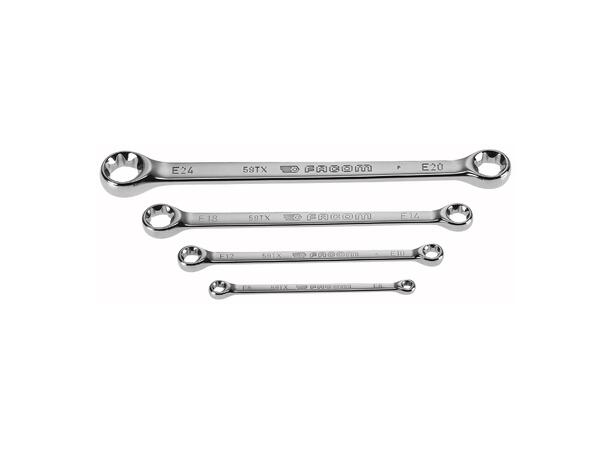RINGNØKKELSETT TORX E6-E24 4 DELER Facom 