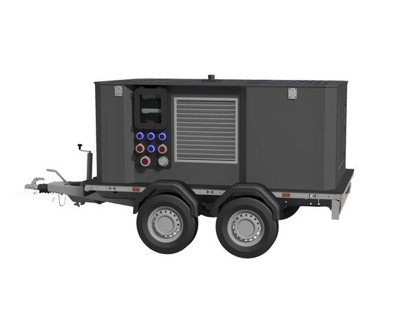 MOBILE POWER UNIT 2000 TRAILER Hybrid Generator, UPS, Green Energy 