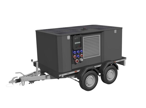 MOBILE POWER UNIT 2000 TRAILER Hybrid Generator, UPS, Green Energy 