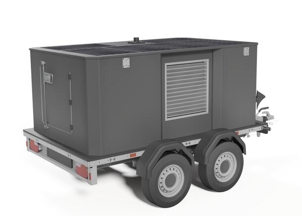 MOBILE POWER UNIT 2000 TRAILER Hybrid Generator, UPS, Green Energy 