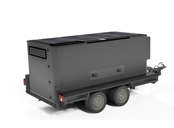 MOBILE POWER UNIT 3000 TRAILER Hybrid Generator, UPS, Green Energy 